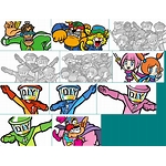 warioware d i y Takeru Kanazaki Graphics Creation Screen Stamp Editor Mario Paint 
